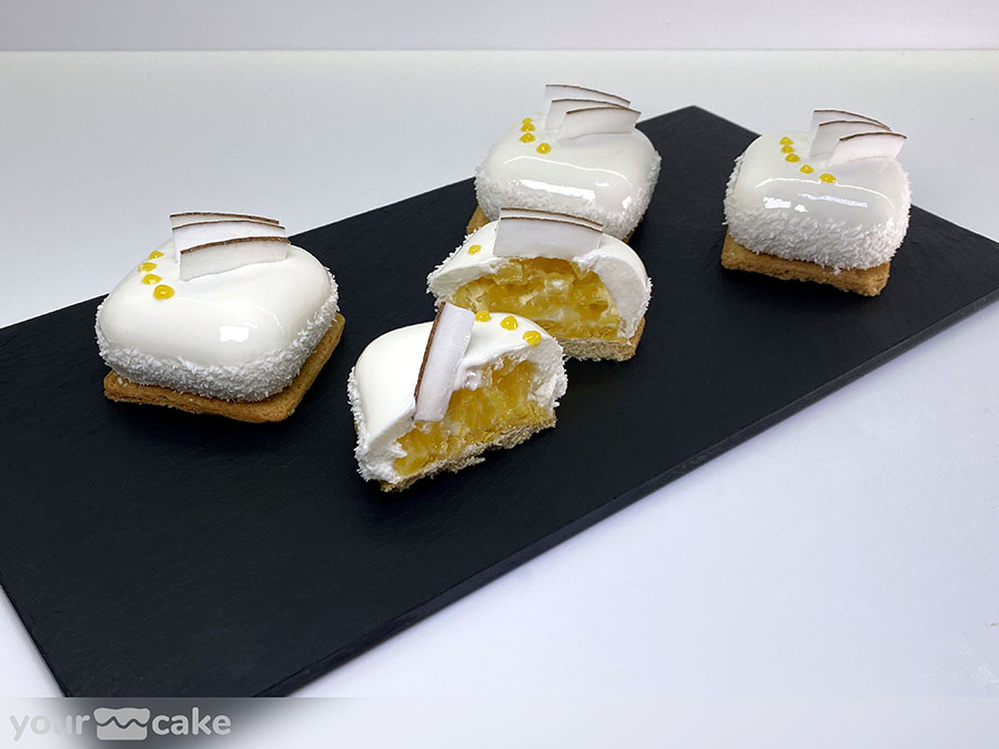 Mini tartas mousse de coco y piña caramelizada - Foto Mini 6