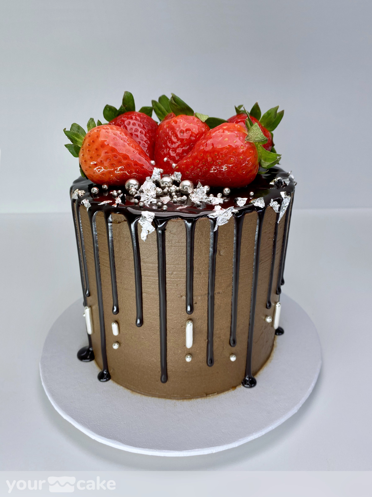 Tarta Cumpleaños fresas y chocolate - Foto Mini 0