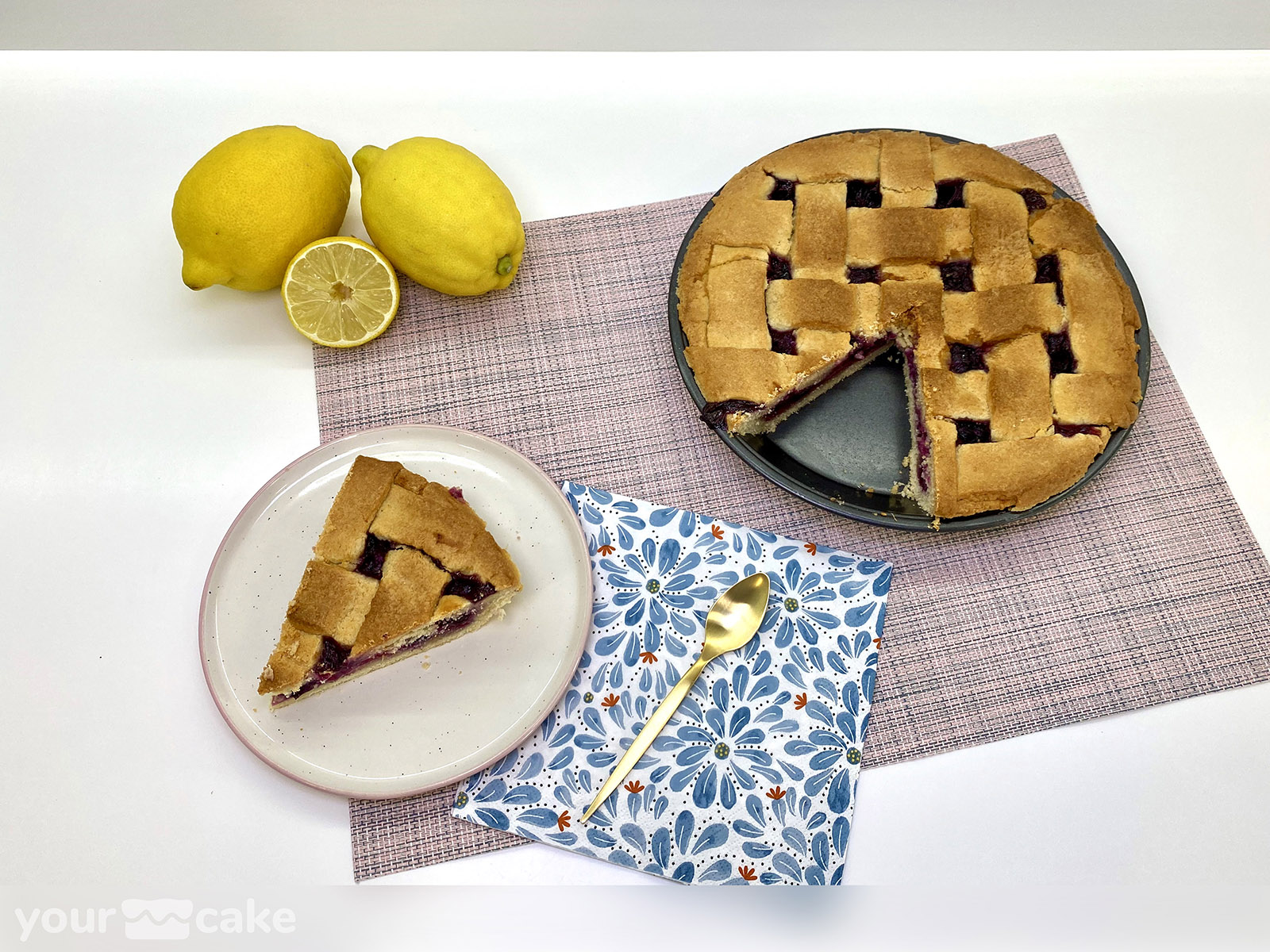 Tarta de arándanos y limón - Foto Mini 0